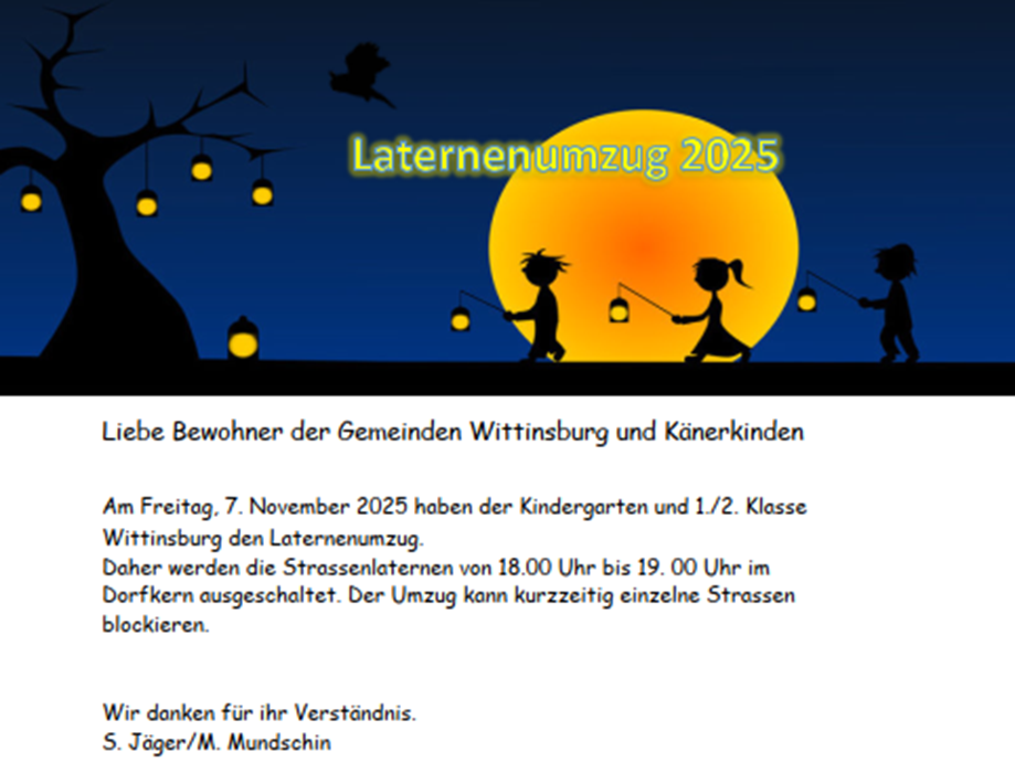 Flyer Laternenumzug